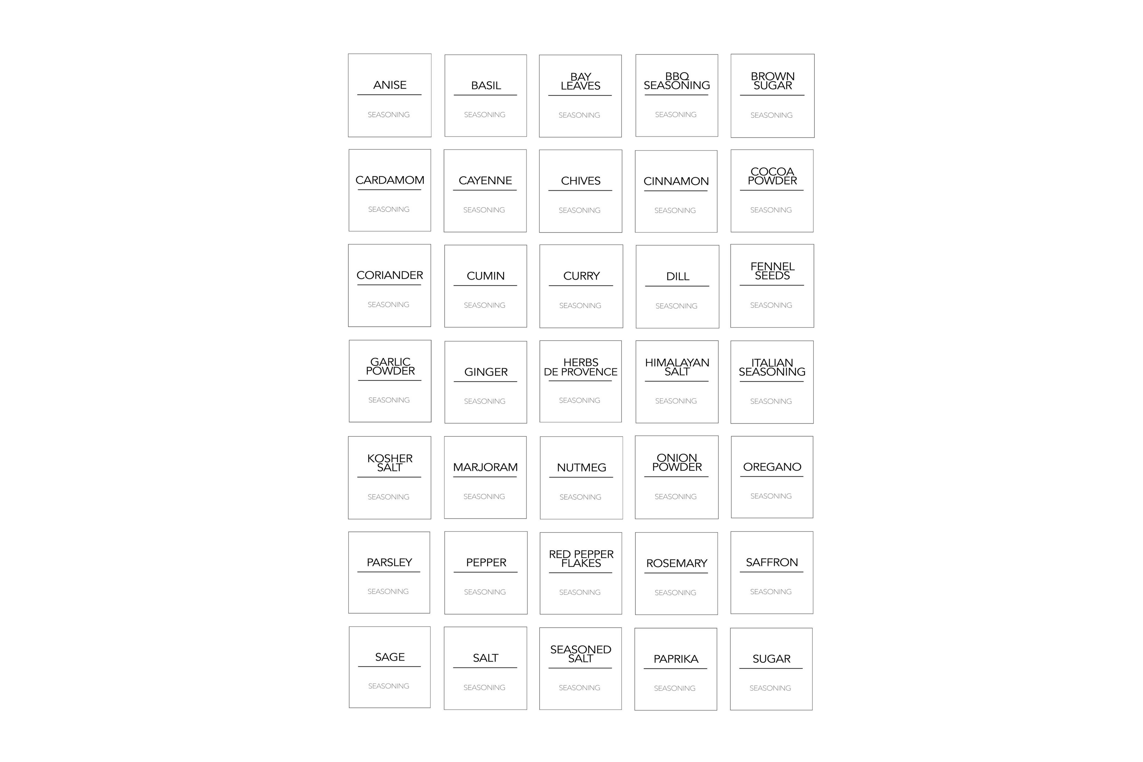LABELS: KITCHEN - OzDecalz