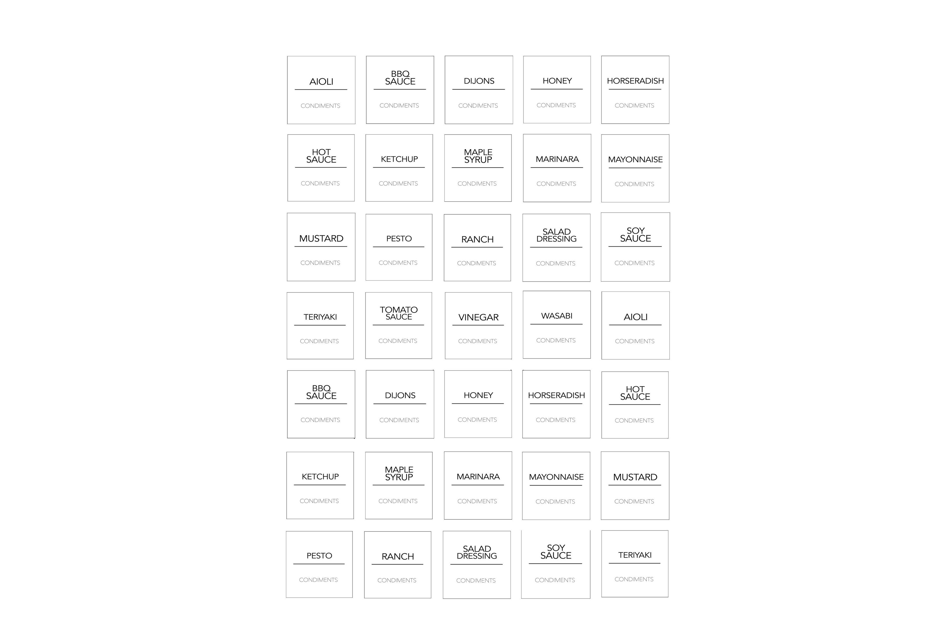 LABELS: KITCHEN - OzDecalz