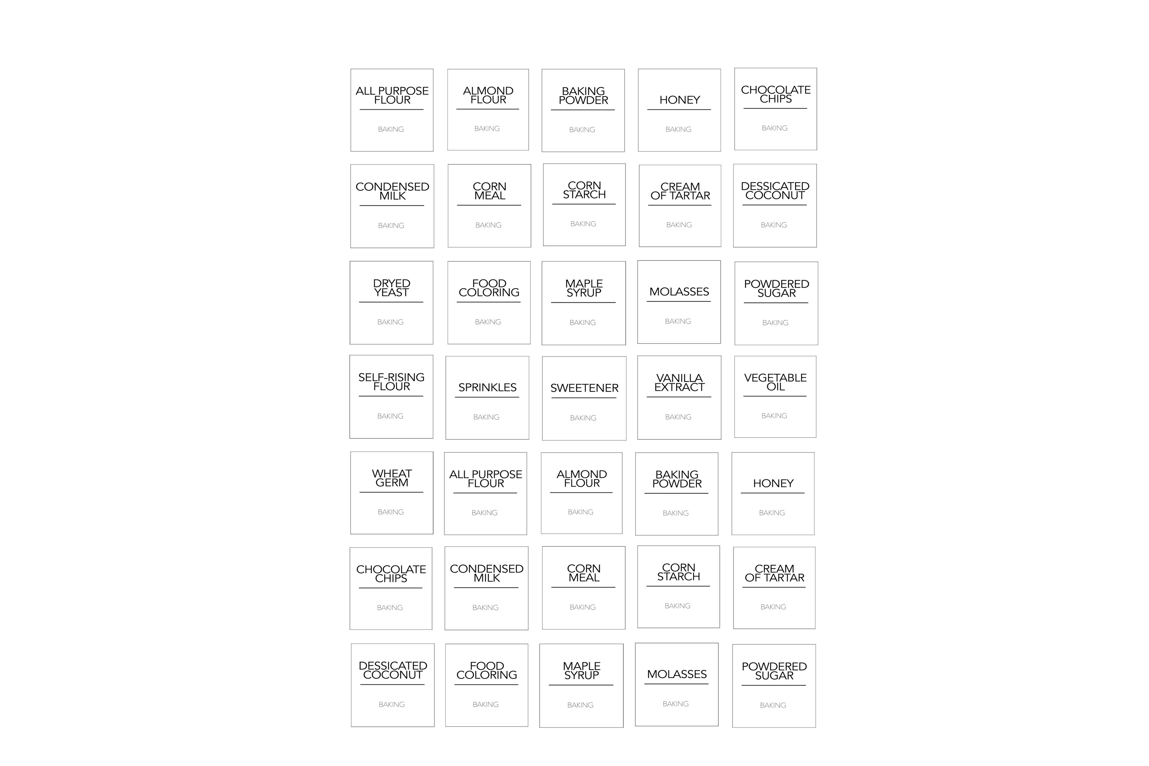LABELS: KITCHEN - OzDecalz