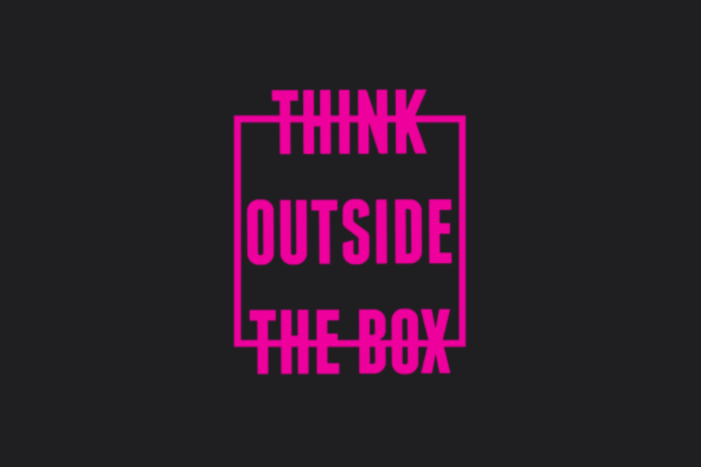 Think Outside the Box Sticker