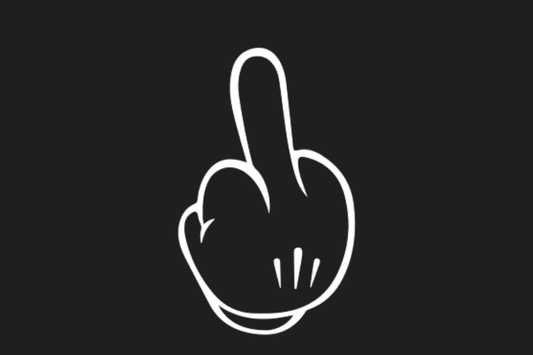 Middle Finger Hand Sticker