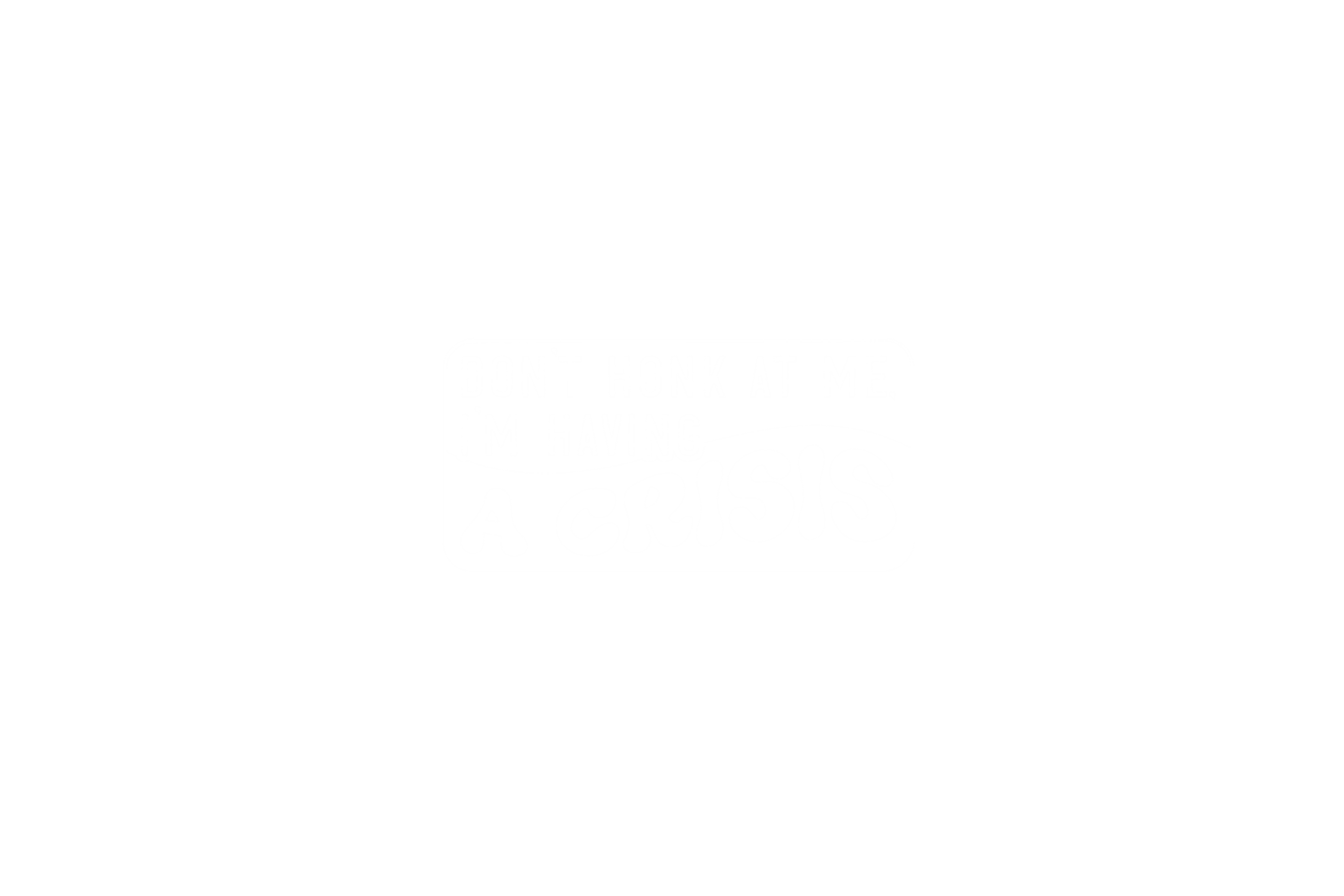 STICKER: DON'T HONK AT ME, I'M HAVING - OzDecalz