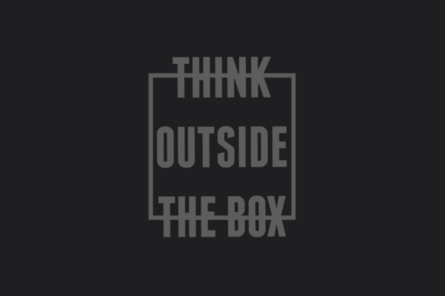 Think Outside the Box Sticker