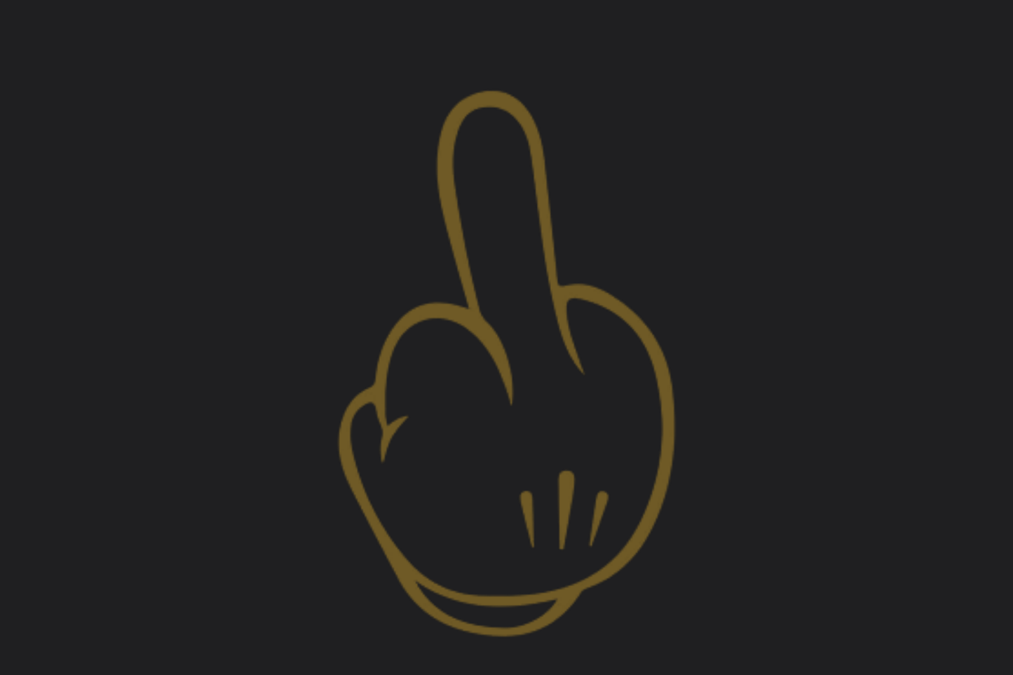 Middle Finger Hand Sticker