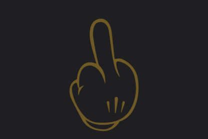 Middle Finger Hand Sticker