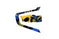 INTERCOM SKIN: YELLOW SKULL BLUE SPLASH