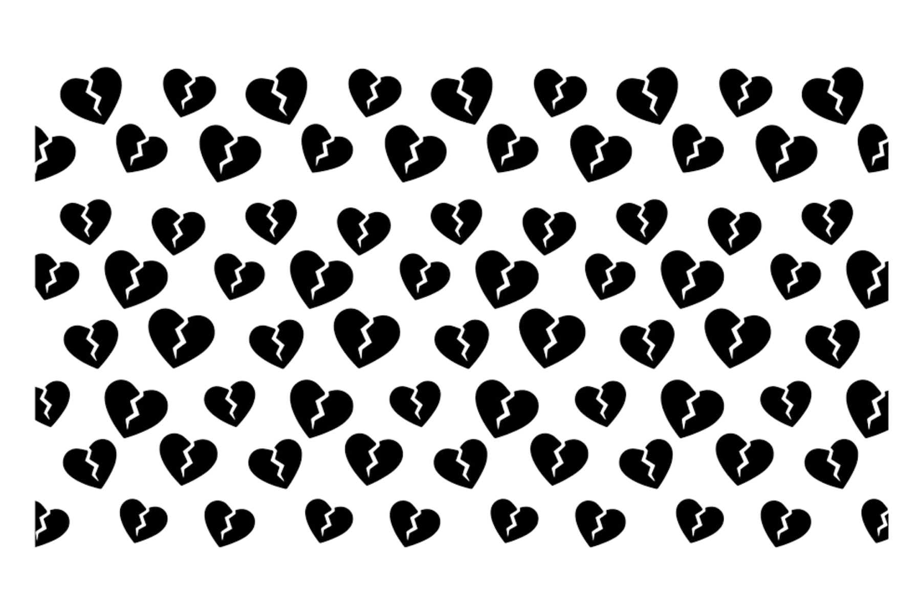 QUARTER WINDOW BANNER: BROKEN HEARTS