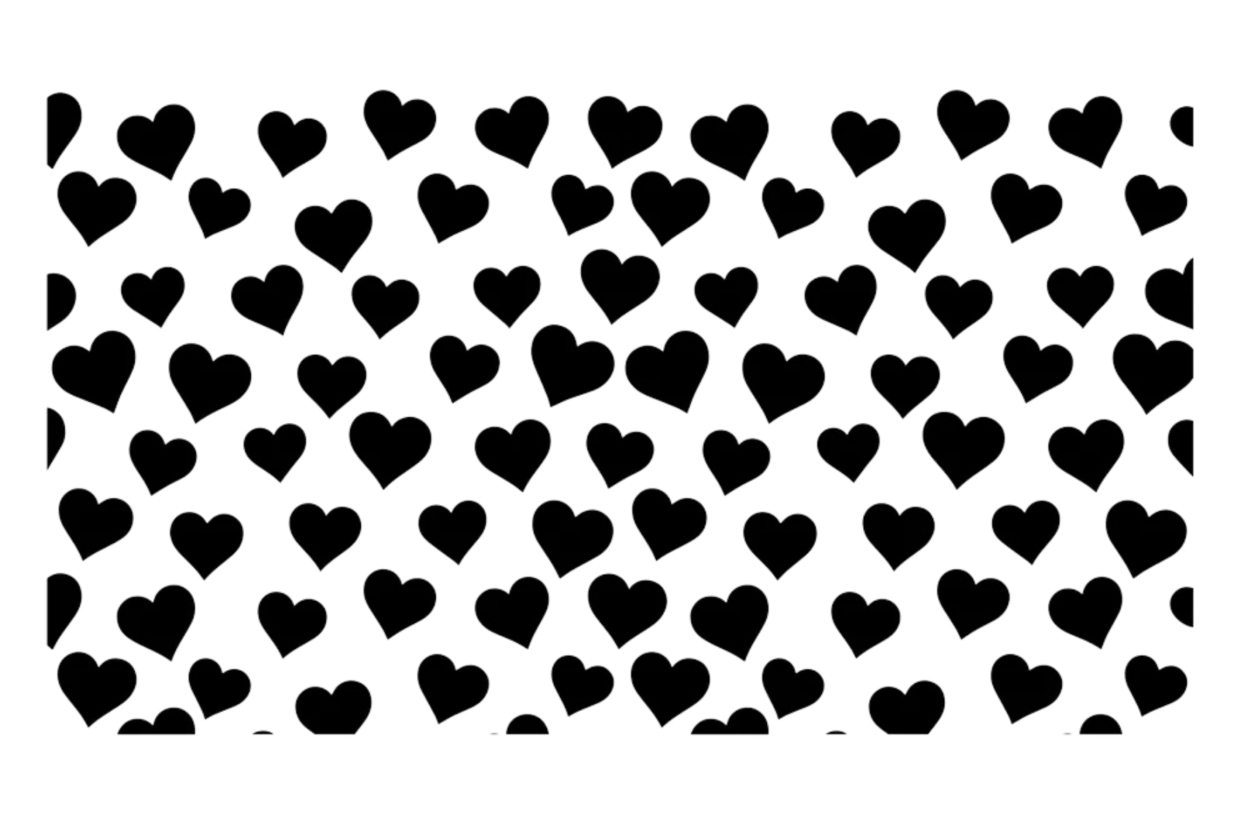 QUARTER WINDOW BANNER: HEARTS