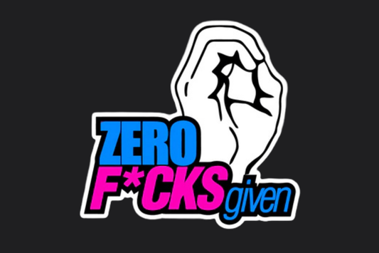 ZERO F*CKS GIVEN STICKER