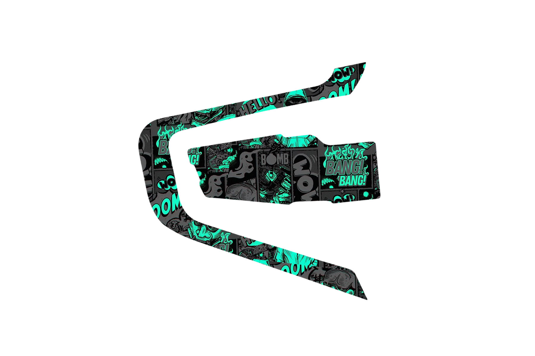 INTERCOM SKIN: CYAN COMIC GRAFFITI