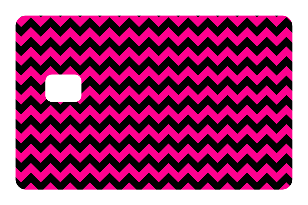 CARD WRAP: ZIGZAG (HOT PINK)