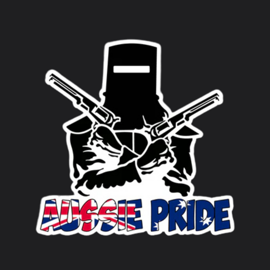 AUSSIE PRIDE NED KELLY STICKER