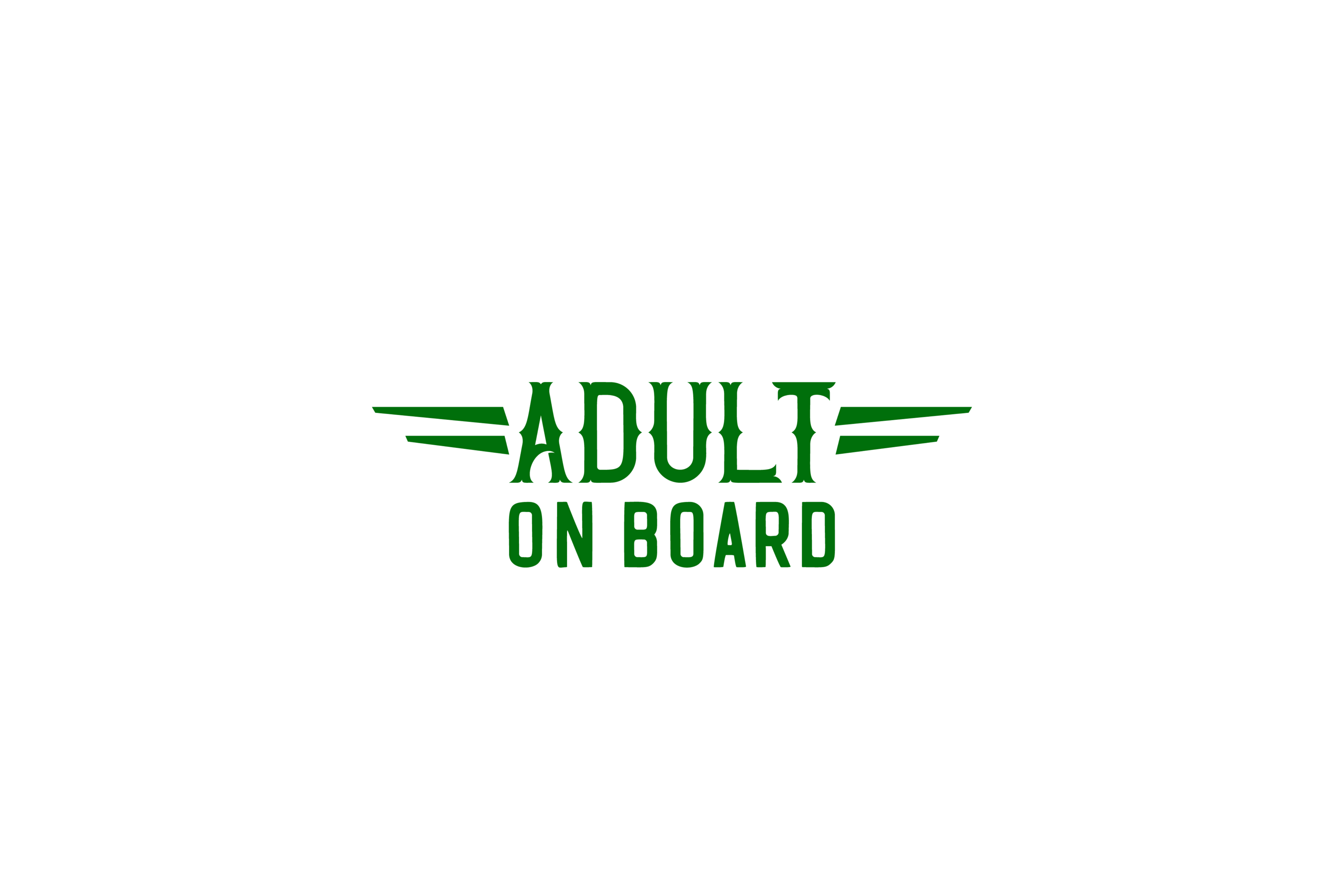 STICKER: ADULT ON BOARD - OzDecalz
