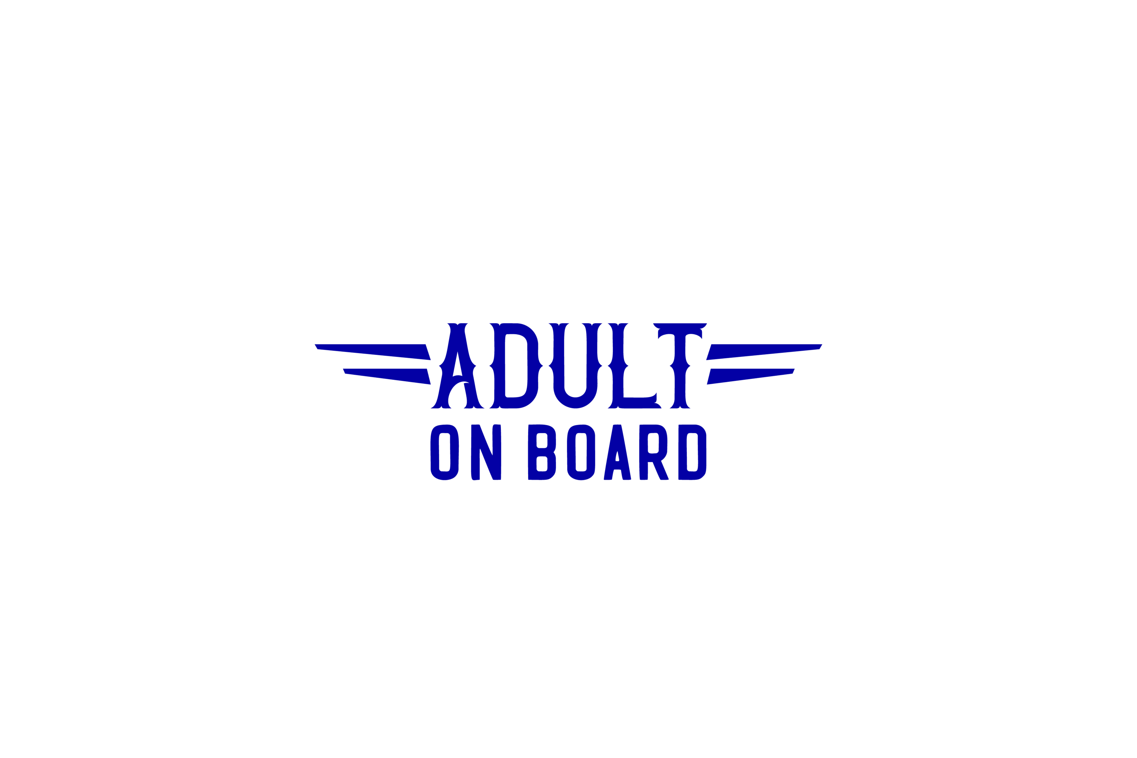 STICKER: ADULT ON BOARD - OzDecalz