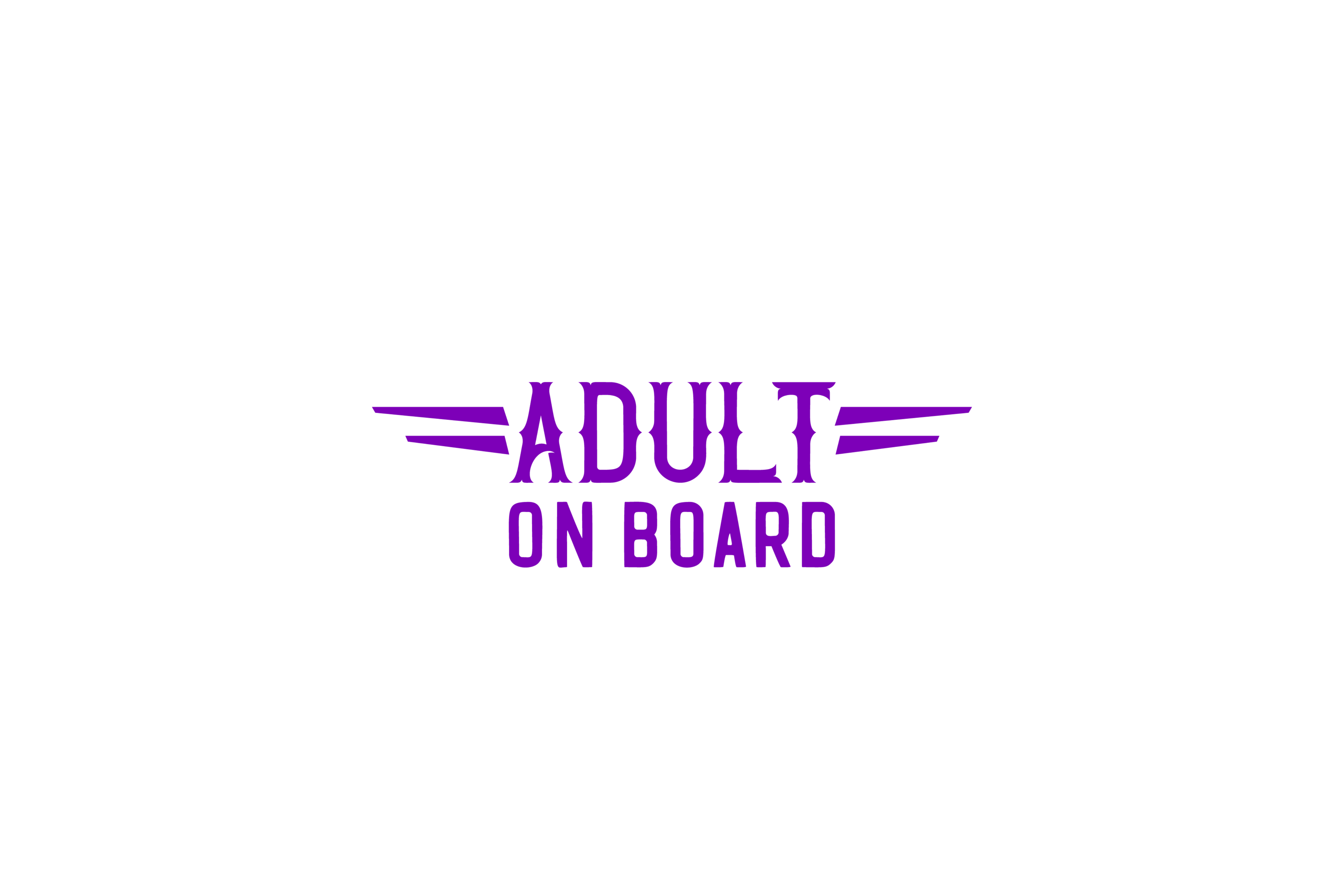 STICKER: ADULT ON BOARD - OzDecalz