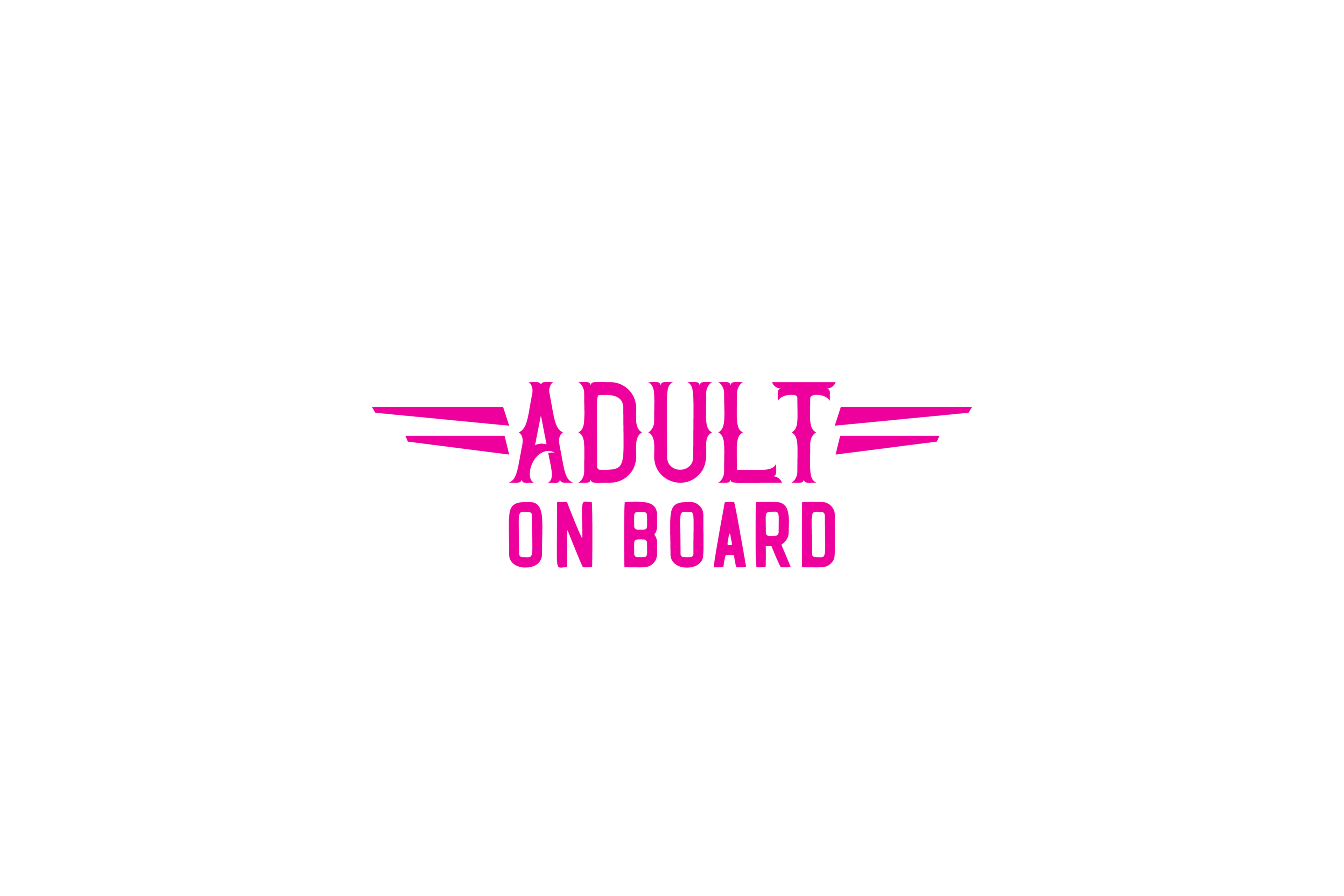STICKER: ADULT ON BOARD - OzDecalz
