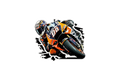 Die-Cut Sticker: MOTORBIKE 01