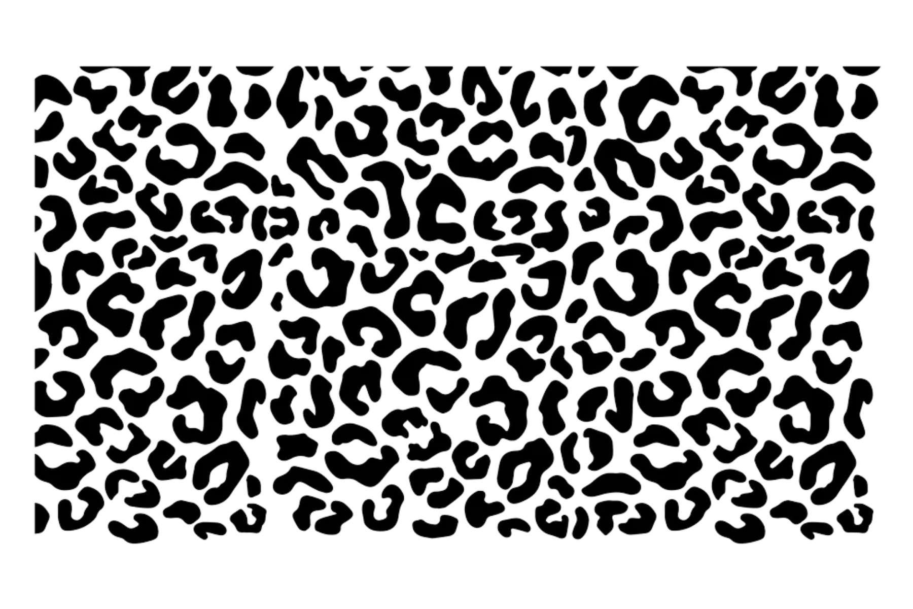 QUARTER WINDOW BANNER: LEOPARD PRINT