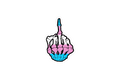 Die-Cut Sticker: FU*K YOU