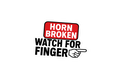 Die-Cut Sticker: HORN BROKEN WATCH FOR