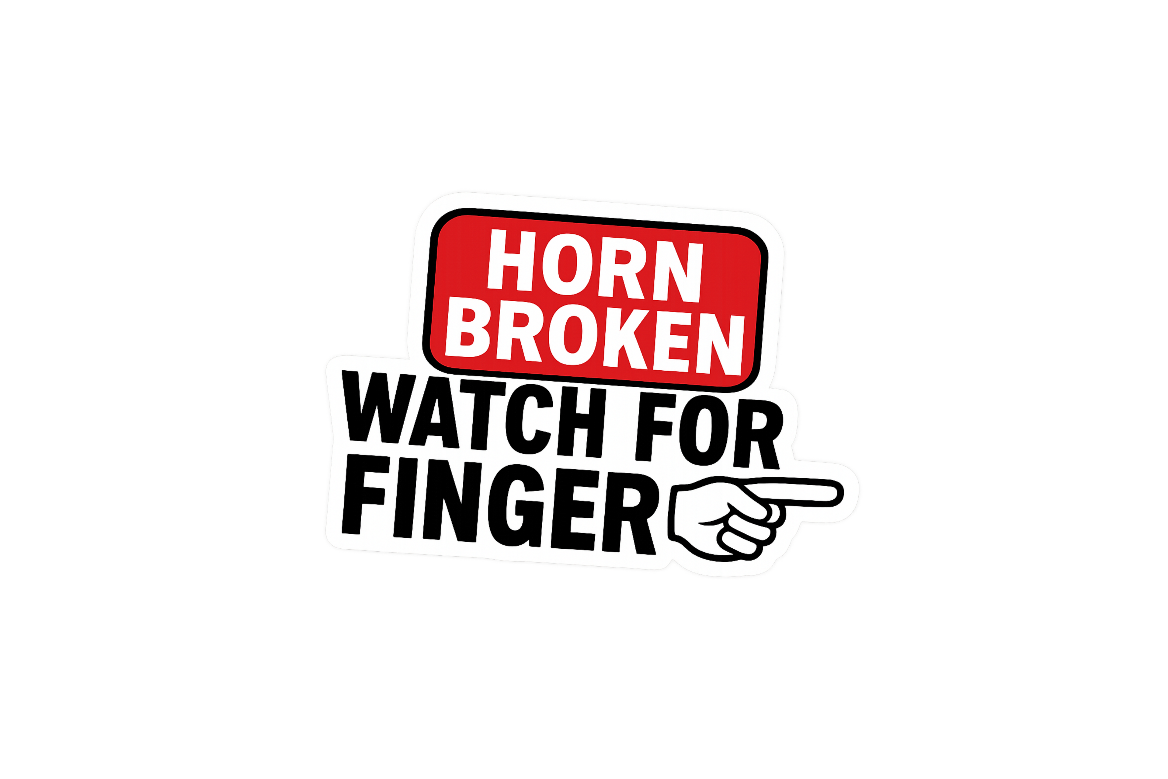 STICKER: HORN BROKEN WATCH FOR