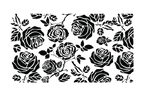 QUARTER WINDOW BANNER: ROSES