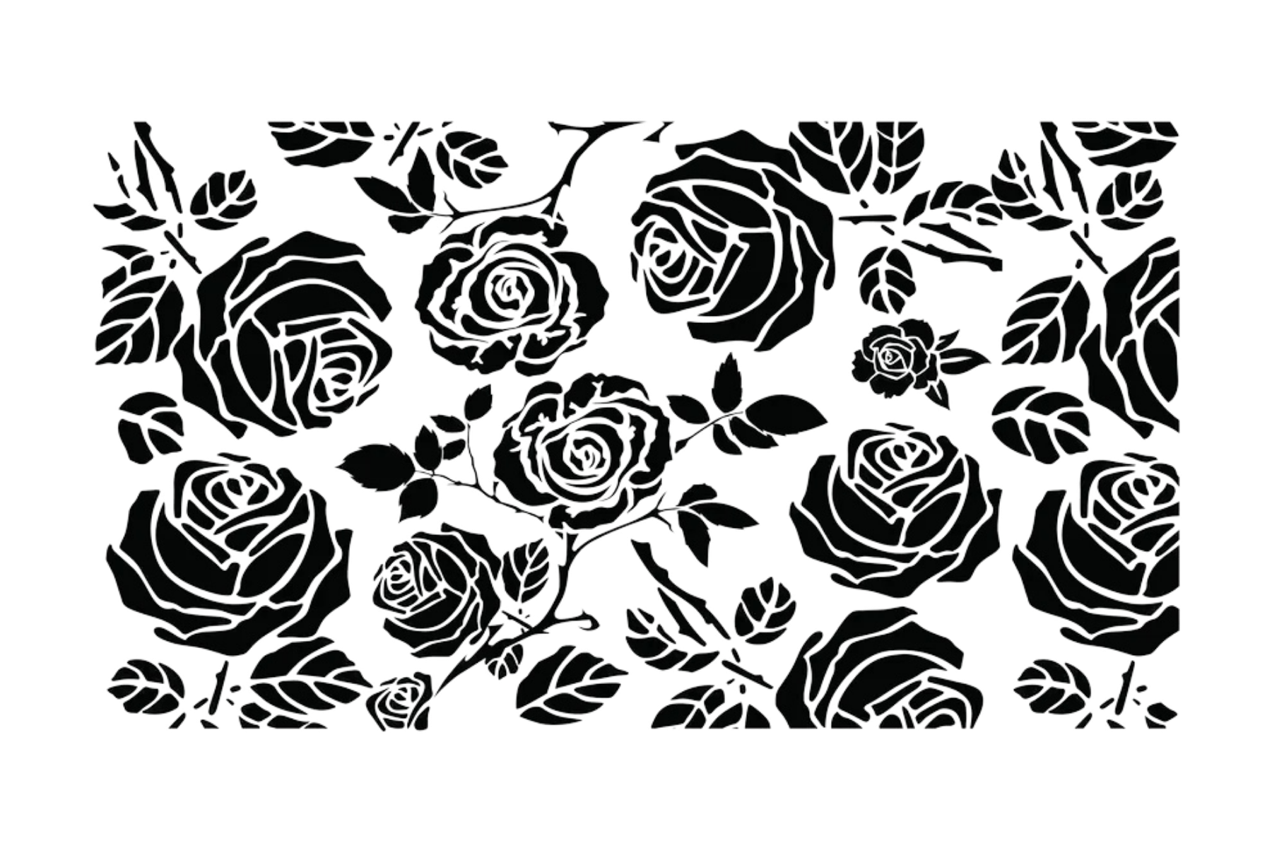QUARTER WINDOW BANNER: ROSES