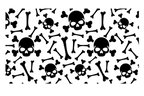 QUARTER WINDOW BANNER: SKULLS & BONES