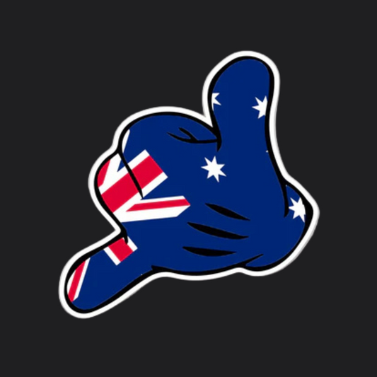 AUSTRALIAN SHAKA STICKER