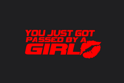 Passed By a Girl Sticker