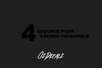 4 DOORS 4 FOR STICKER