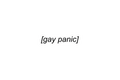 Die-Cut Sticker: GAY PANIC