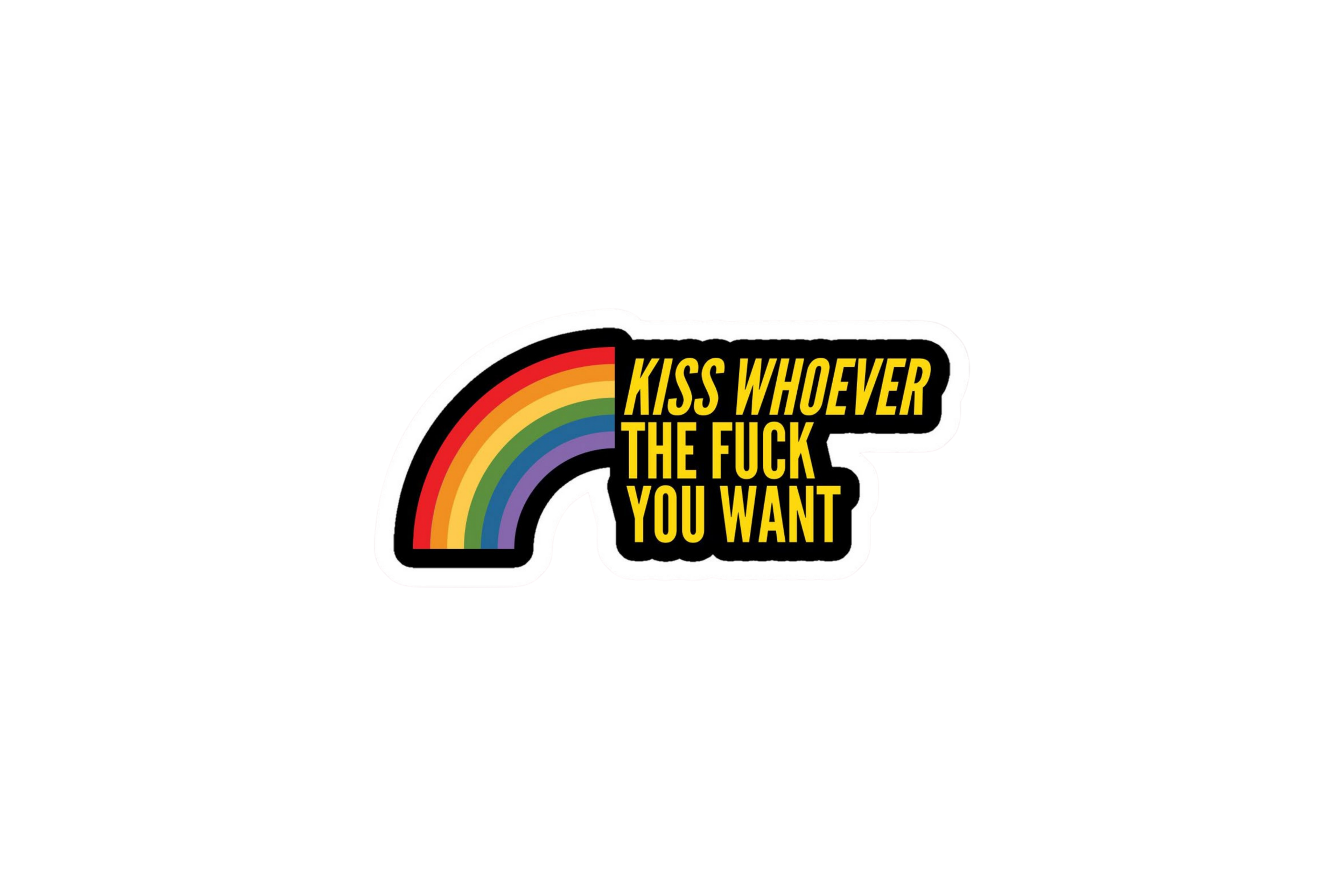 STICKER: KISS WHOEVER THE