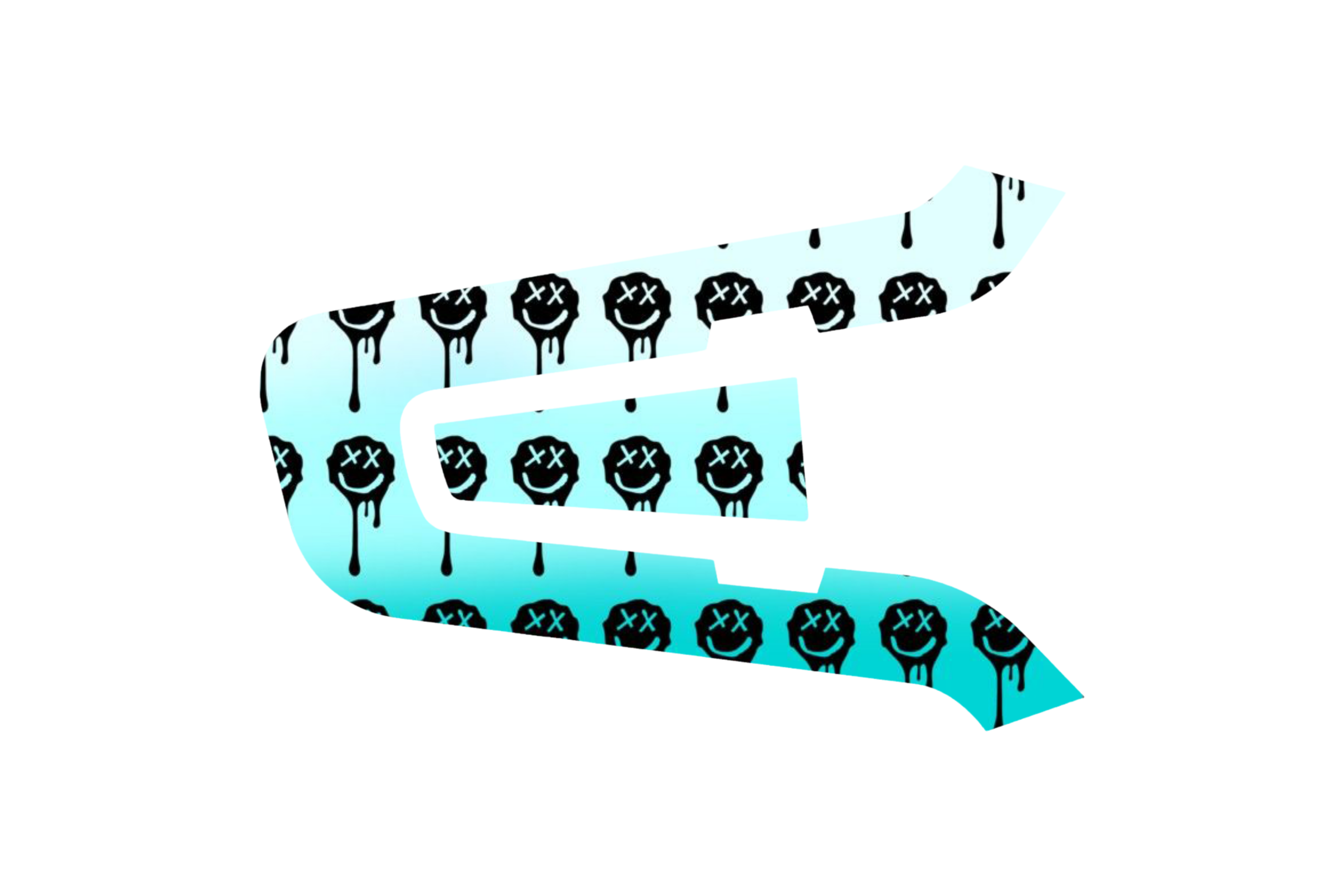 Packtalk  Skin: CYAN SMILEY DRIP