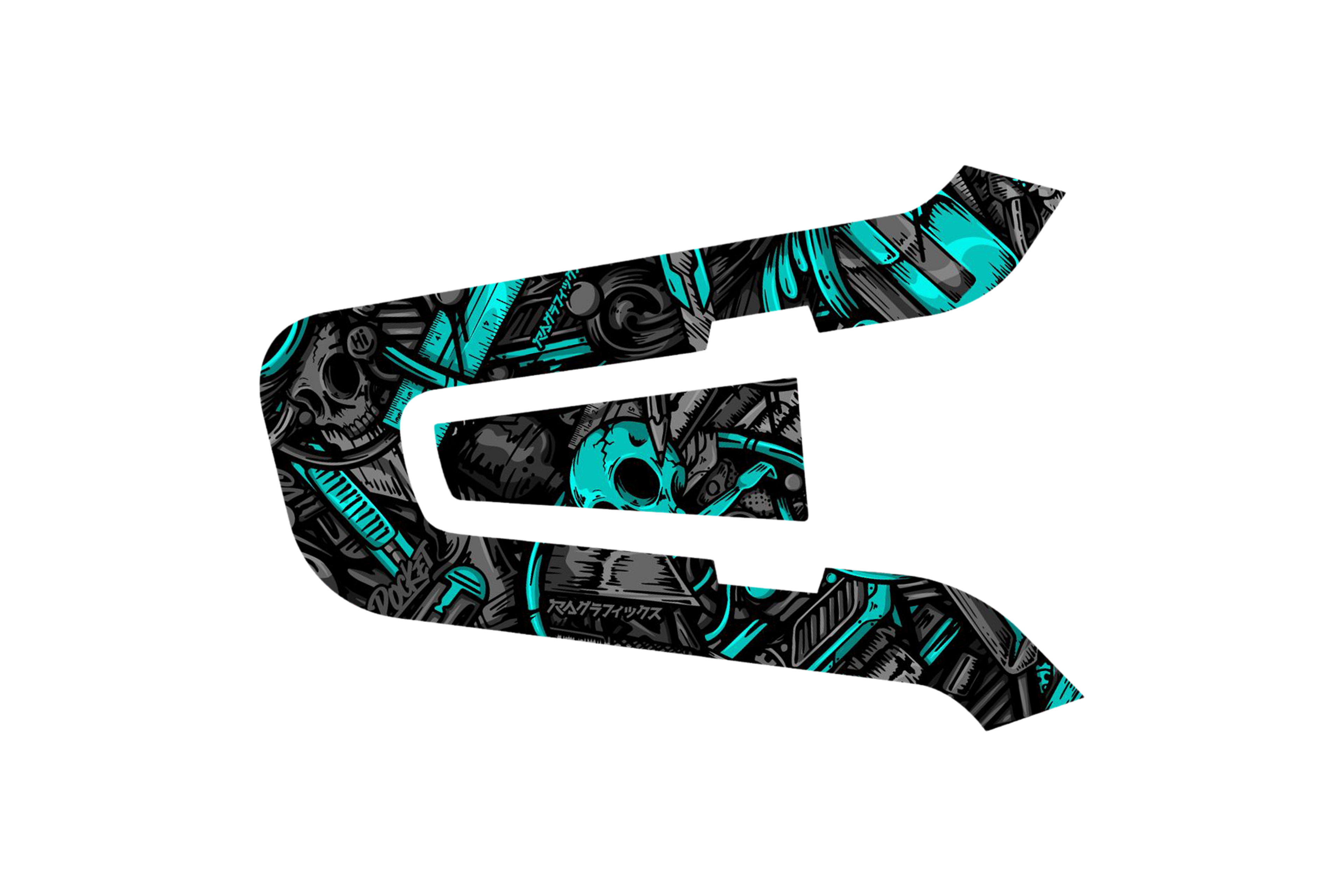 INTERCOM SKIN: CYAN SKULLS