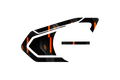 Skin for Sena 50S: ORANGE TECH