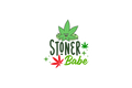 Die-Cut Sticker: STONER BABE