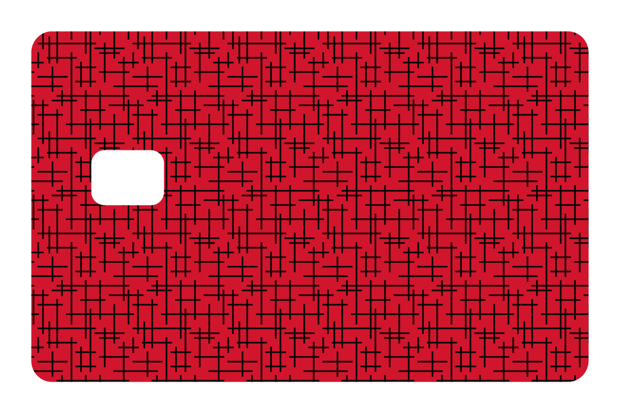 CARD WRAP: MINIMALISTIC (RED)