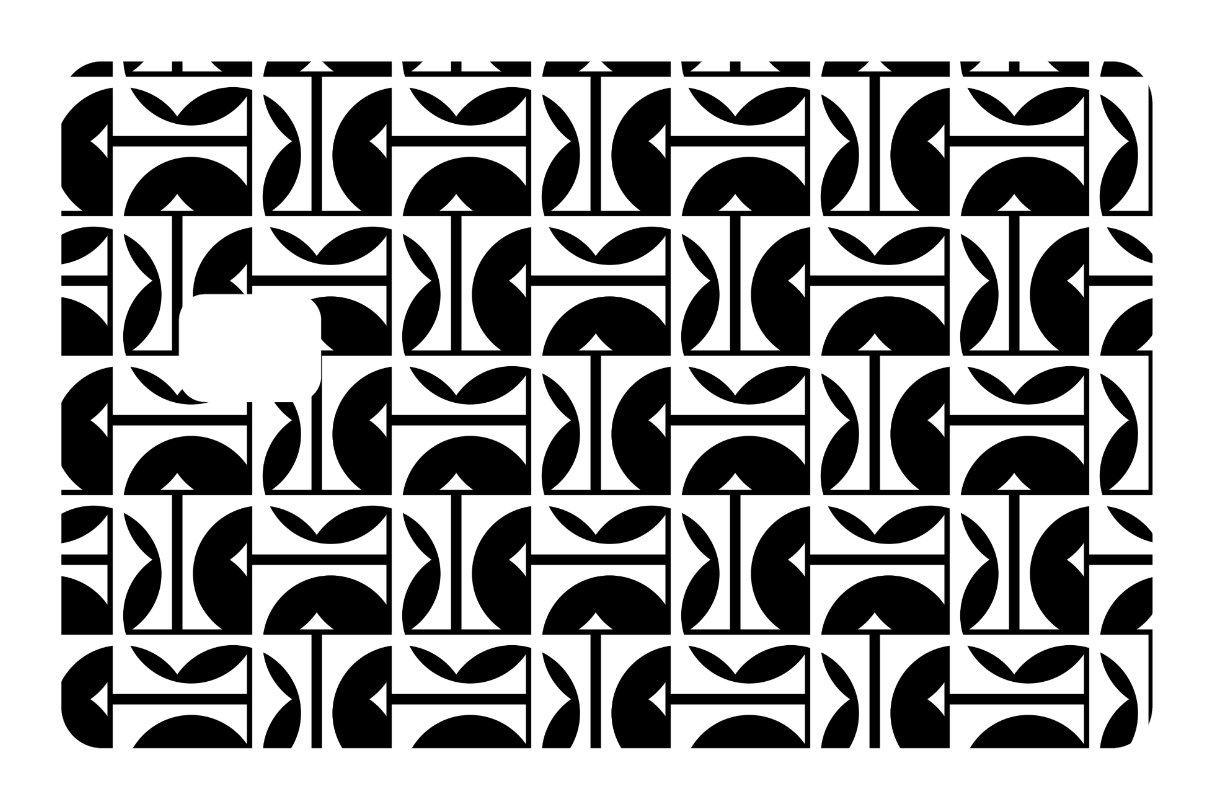 CARD WRAP: GEO BLOCK BLACK