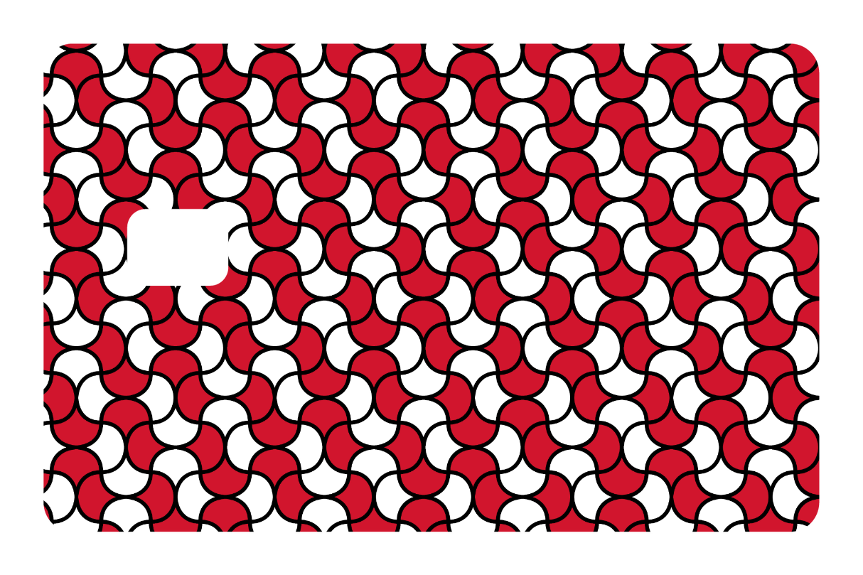 CARD WRAP: CHAIN LINK RED