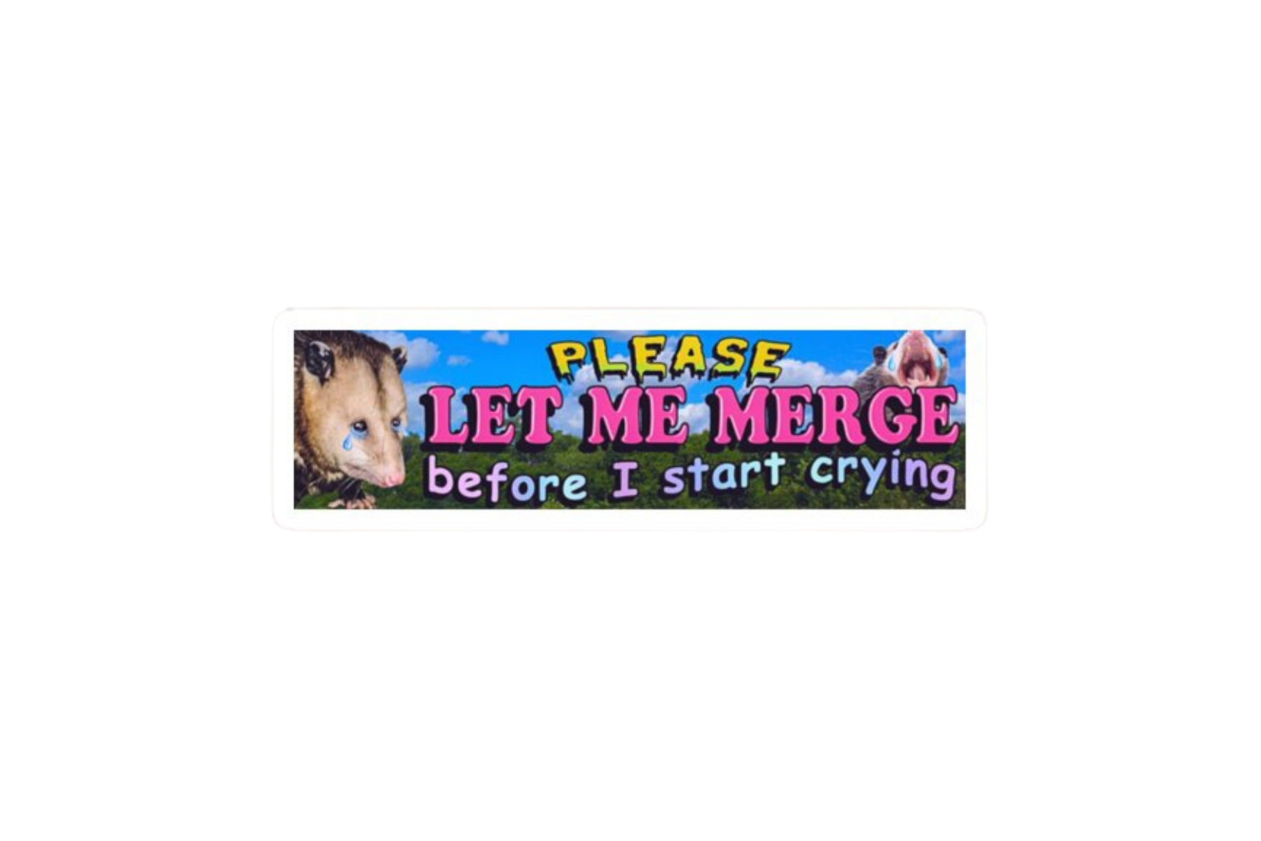 SLAP STICKER: PLEASE LET ME