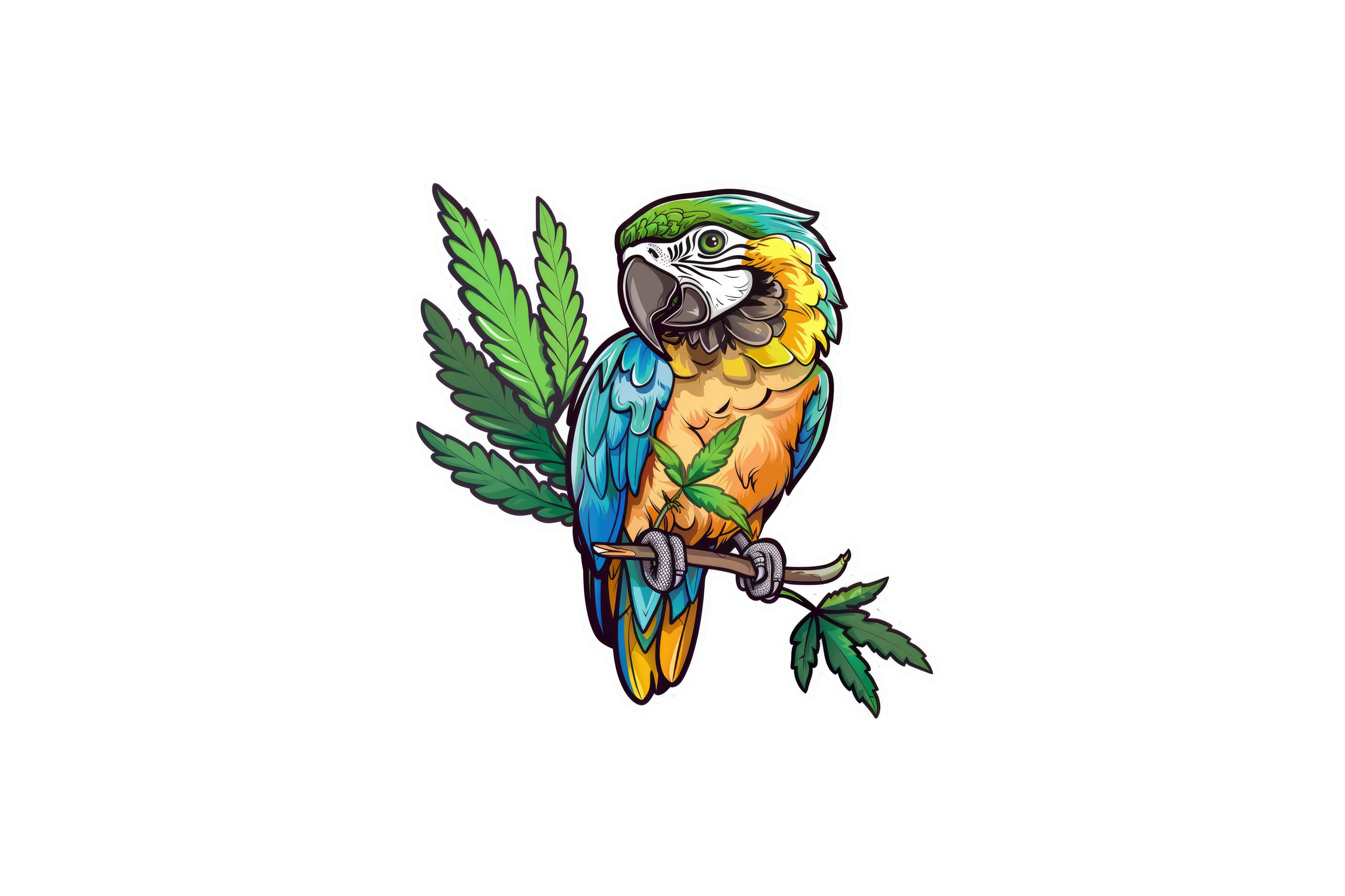 STICKER: MACAW
