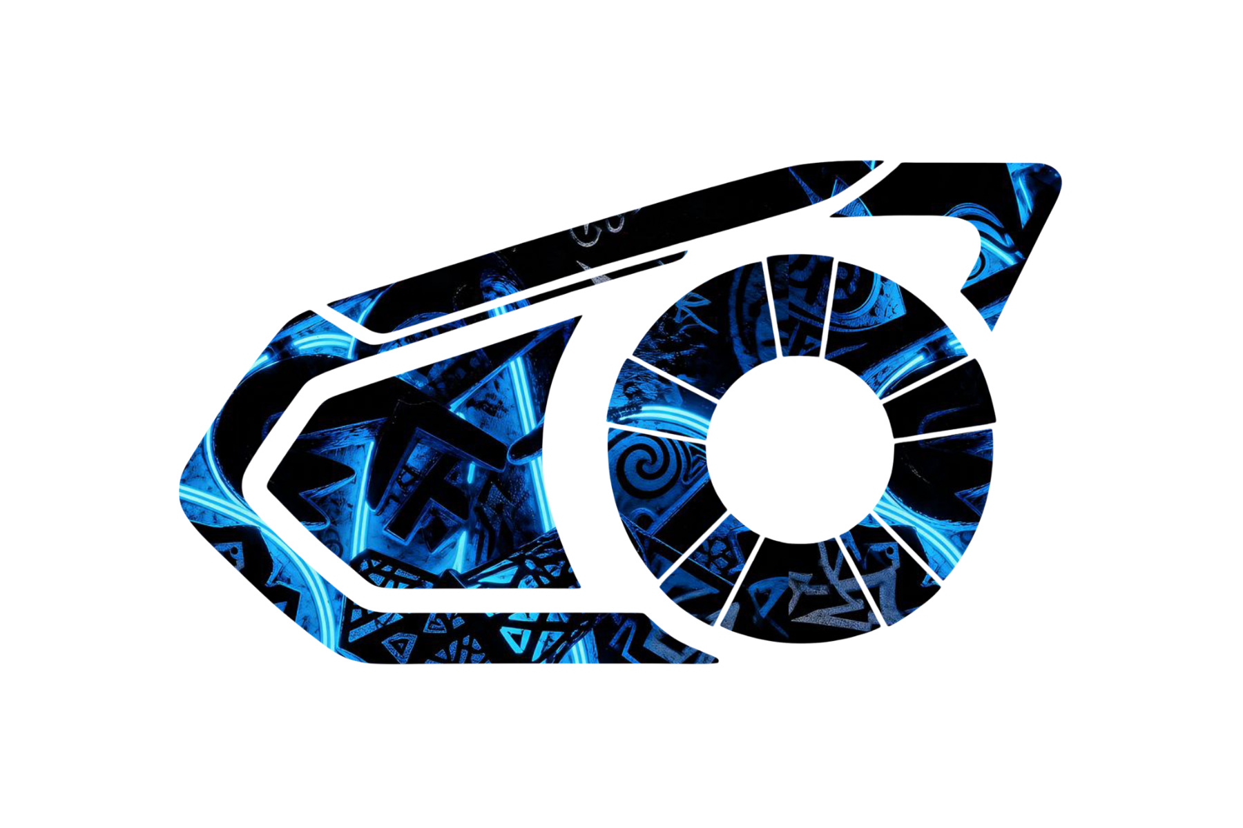 Skin for Sena 30K: CYBER BLUE