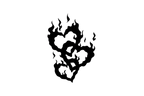 HELMET DECAL: TRIPLE HEART