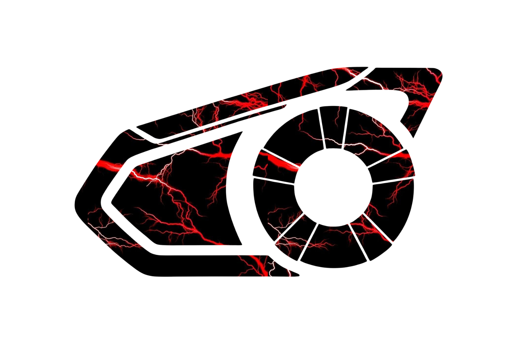 Skin for Sena 30K: RED LIGHTNING STRIKE