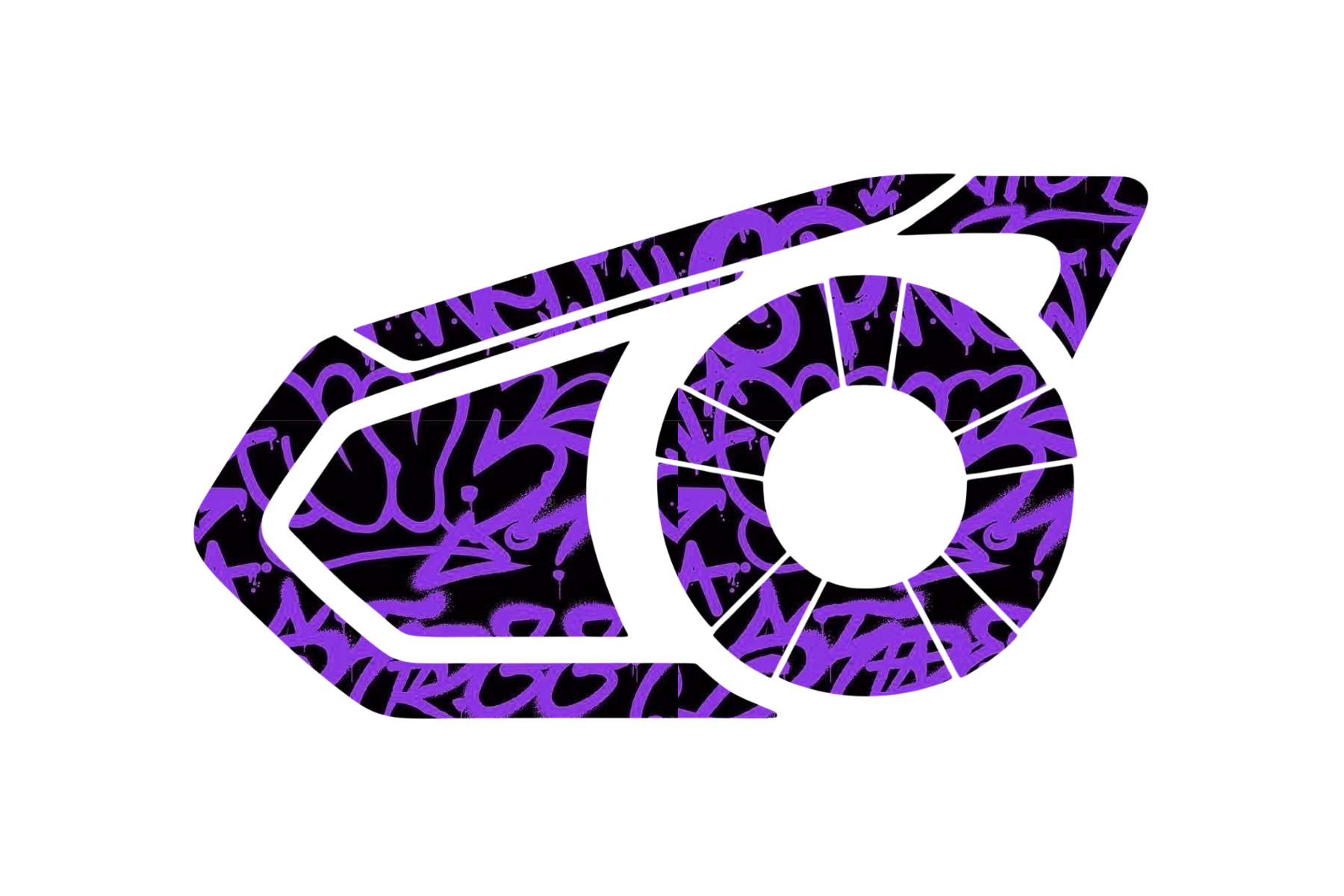 Skin for Sena 30K: VIOLET GRAFFITI