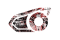 Skin for Sena 30K: RED COMIC PATTERN