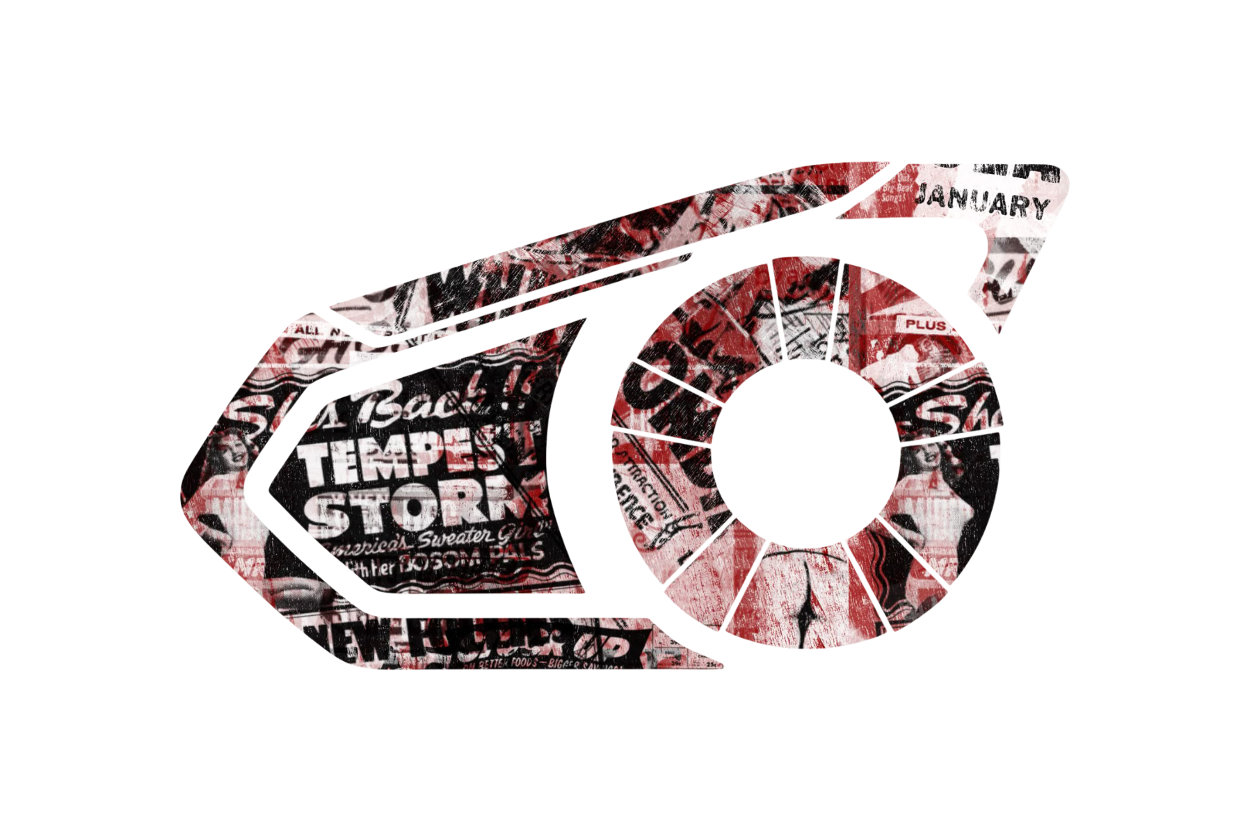 Skin for Sena 30K: RED COMIC PATTERN