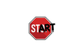 Die-Cut Sticker: START