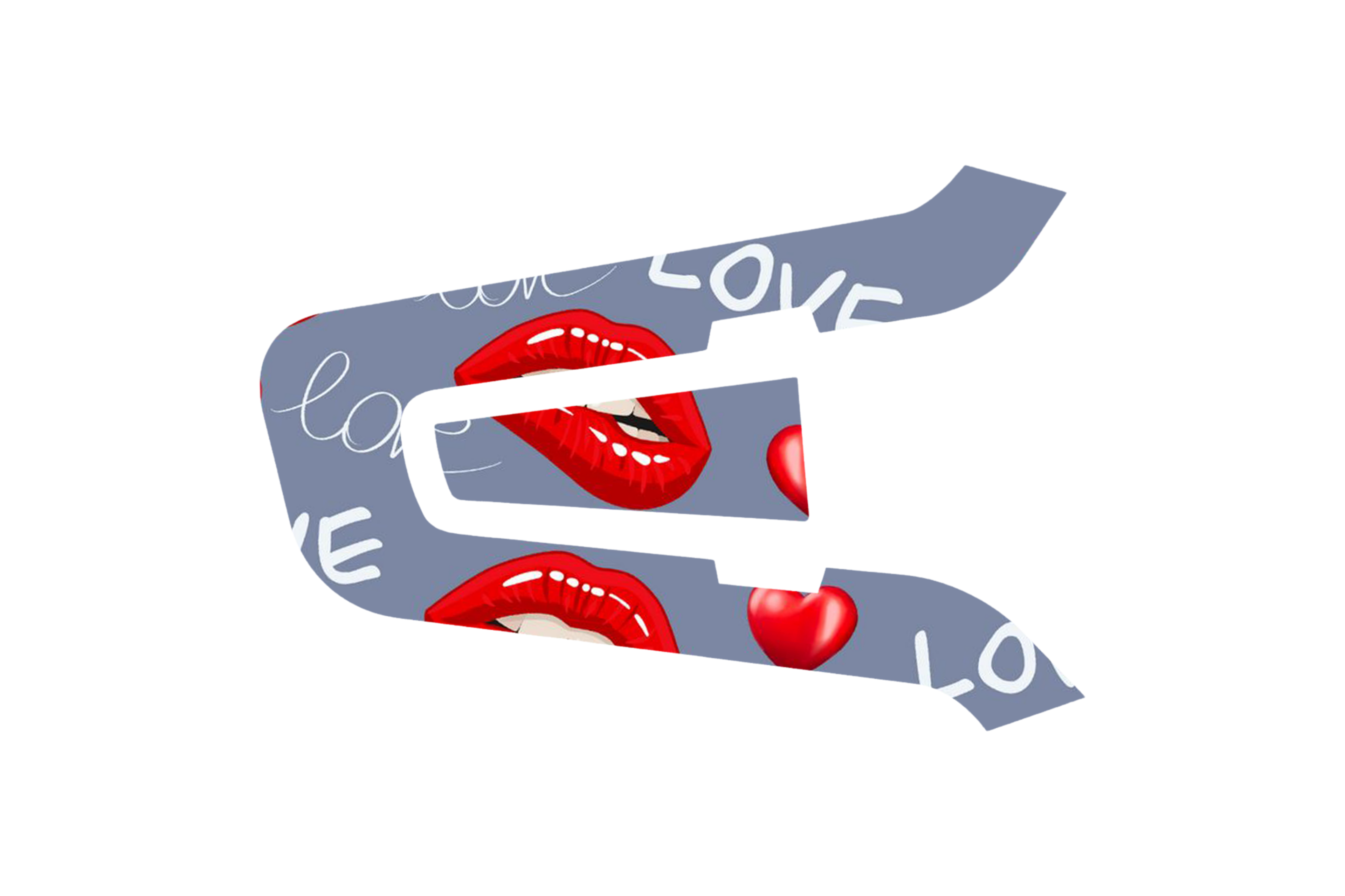 INTERCOM SKIN: LOVE LIPS GREY